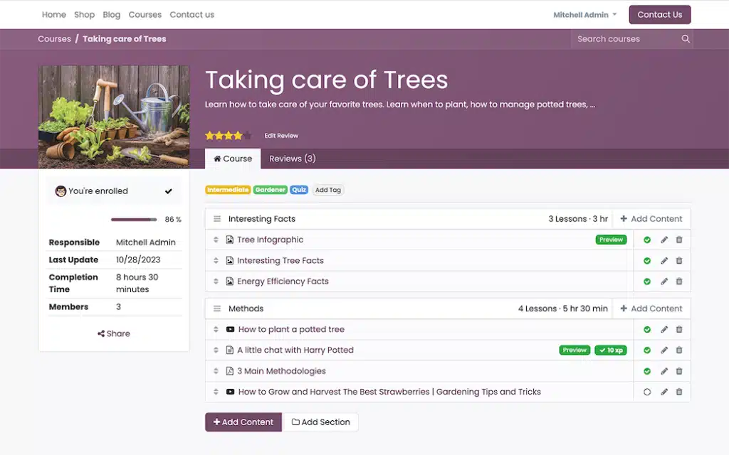Odoo elearning module - stroomlijn je onboarding en creëer een intern kennisplatform - odive - odoo experts collective