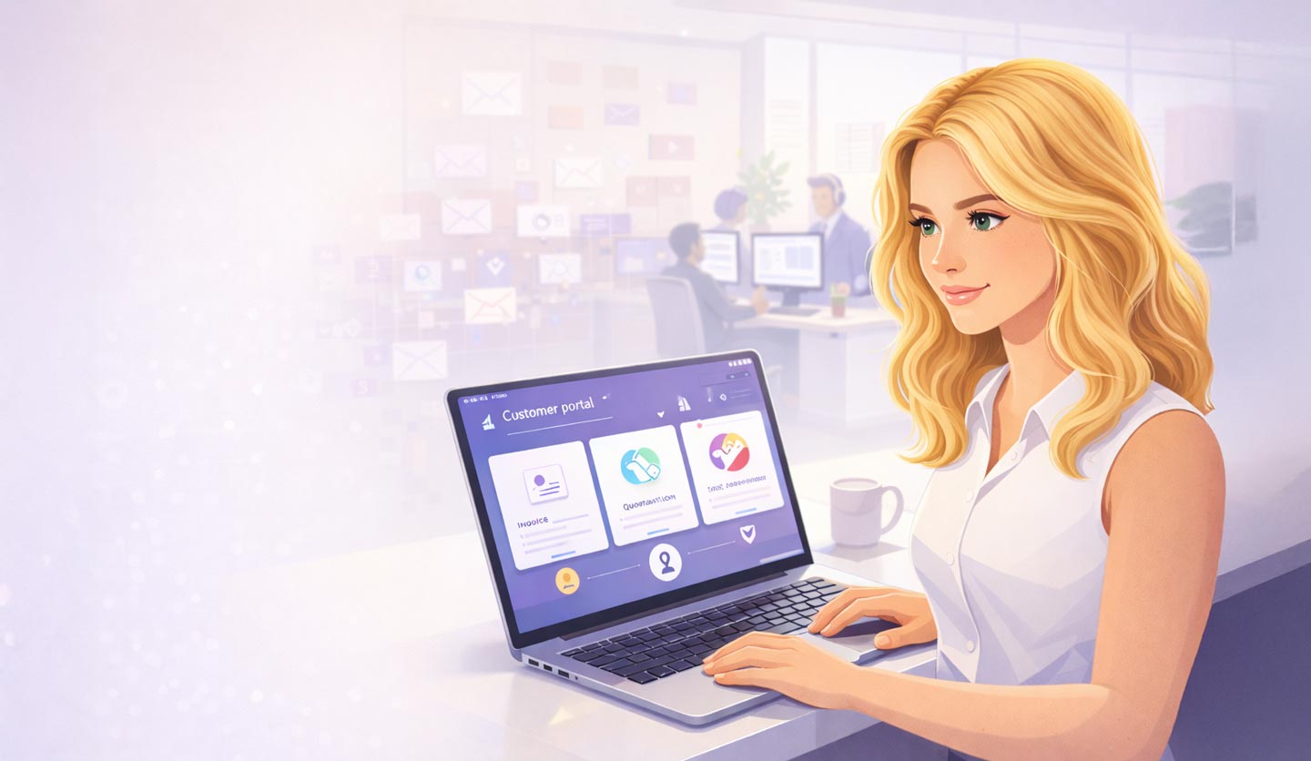 Odoo klantenportaal - zo bouw je een self-service klantenportaal in Odoo dat facturen, offertes en tickets echt ontlast - Odive - Odoo Experts Collective