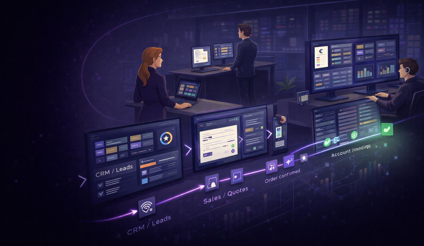 Odoo lead to cash - 6 simpele stappen van lead tot betaling - Odive - Odoo Experts Collective
