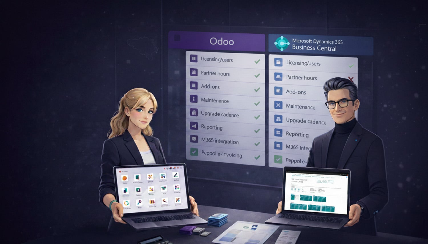 Odoo vs Microsoft Dynamics 365 Business Central De beste keuze voor jou KMO - Odive - Odoo Experts Collective