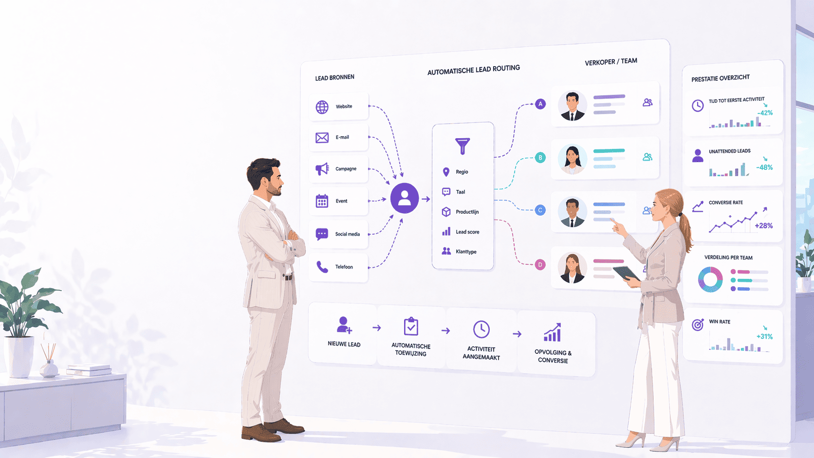Lead routing in odoo zonder commerciële chaos