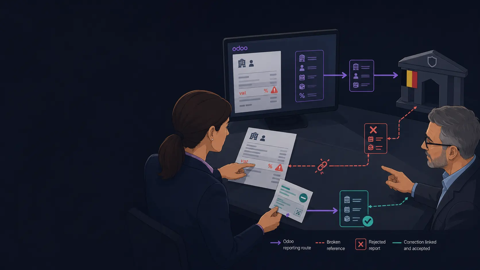 E-reporting belgië: wat verandert er in odoo richting 2028?