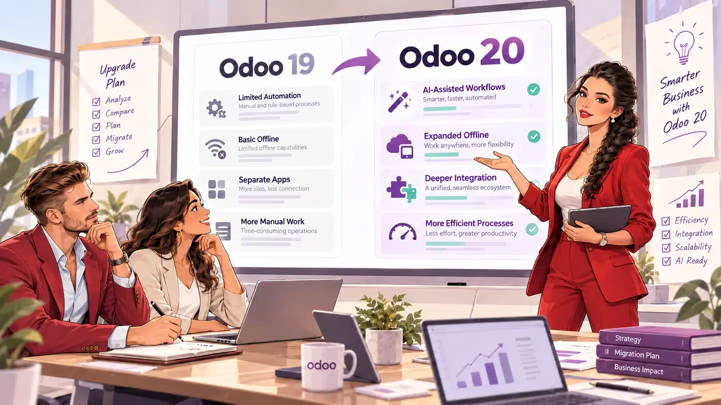 Odoo 20 vs odoo 19: wat is écht nieuw tegenover 19. 4?